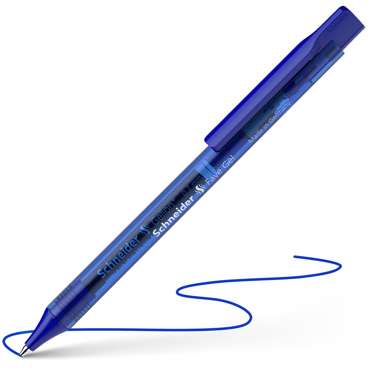 Automatinis tušinukas SCHNEIDER Fave Gel, 0,7mm, mėlynos sp.