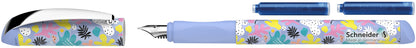 Fountain pen SCHNEIDER Glam, plastic body, blue ink, suitable for left-handed people