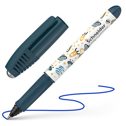 SCHNEIDER Zippi pen, plastic blue body, blue ink