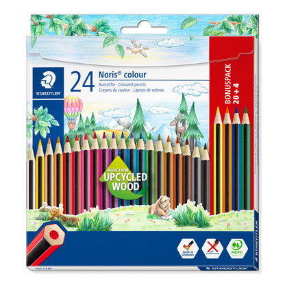 Spalvoti pieštukai STAEDTLER Noris Colour, 24 vnt.