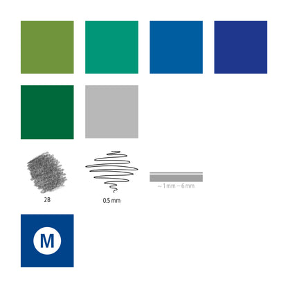 Piešimo rinkinys STAEDTLER Mixed set #6