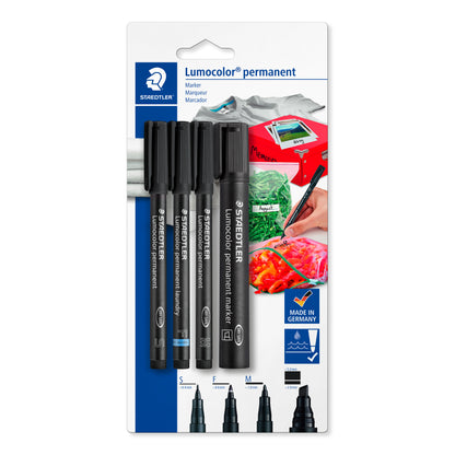 STAEDTLER Lumocolor permanent markers, 4 pcs.