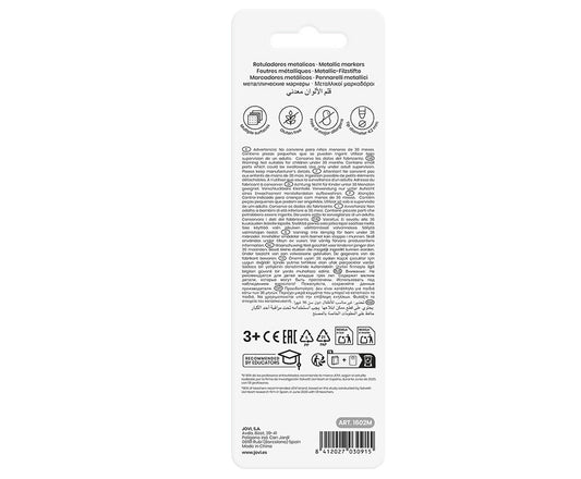 Žymekliai JOVI DECOR METALIC, auksinis ir sidabrinis