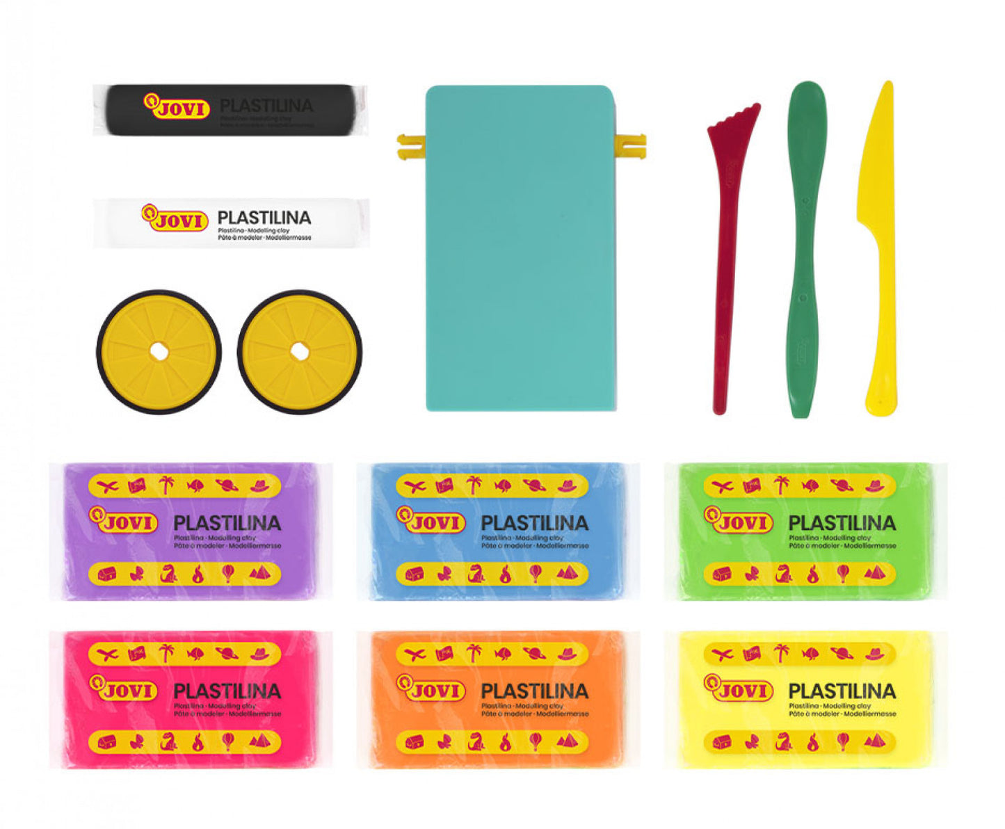 Pašėlę lenktyniniai automobiliai JOVITECH rinkinys. Neoninės spalvos