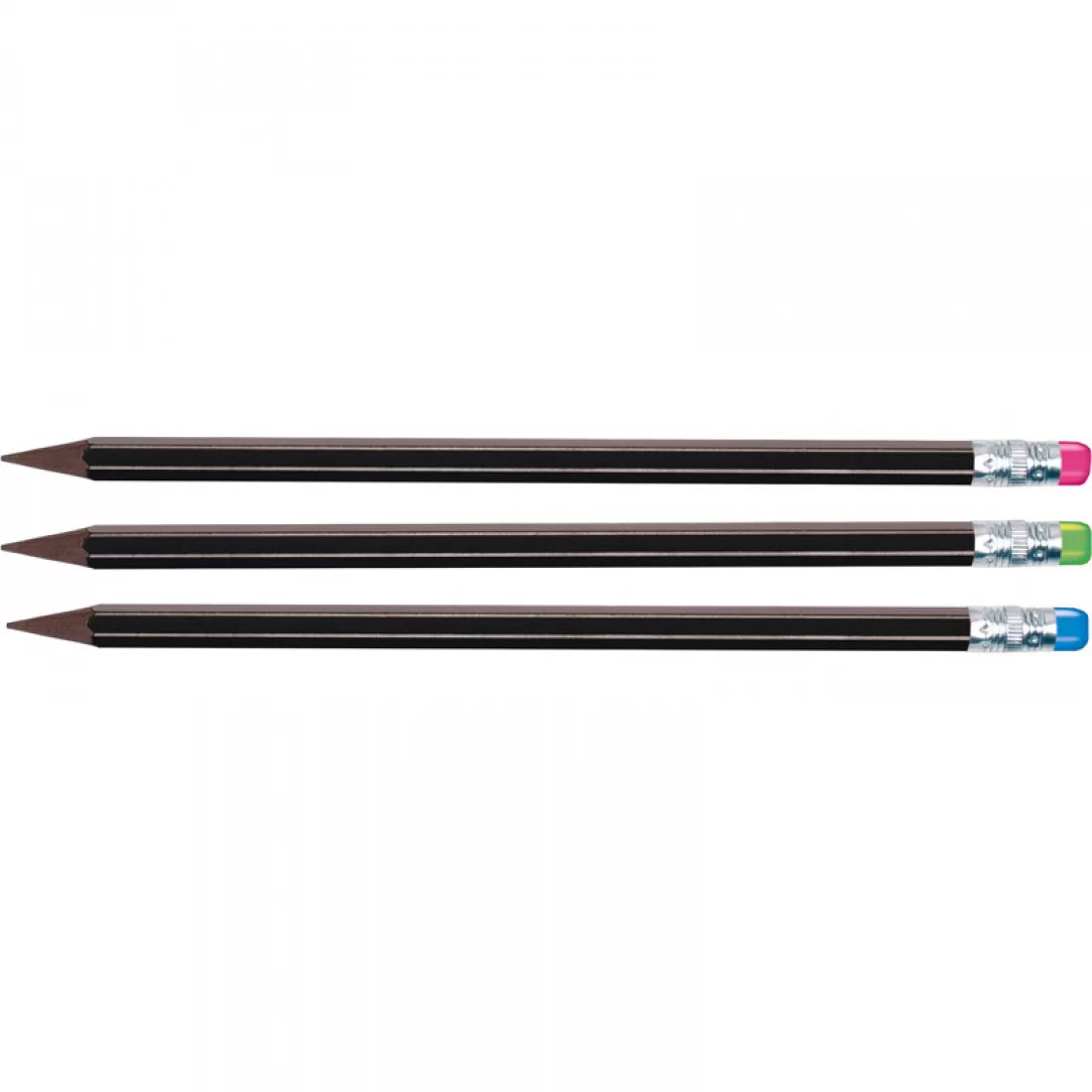 Pieštukai HB kietumo, pagaminti nenaudojant medienos, su trintuku