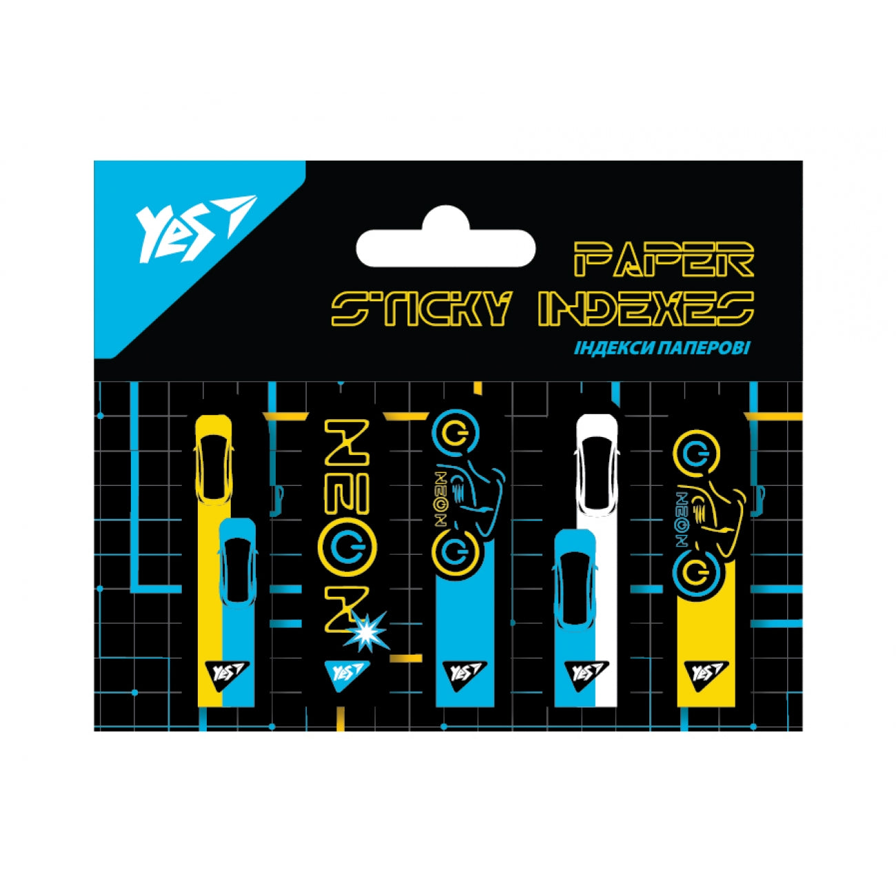 YES Ultrex sticky markers 50x15mm, 100 sheets (5x20)