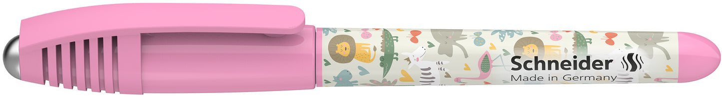Kapsulinis rašiklis SCHNEIDER Zippi Funny Safari, dešiniarankiams ir kairiarankiams