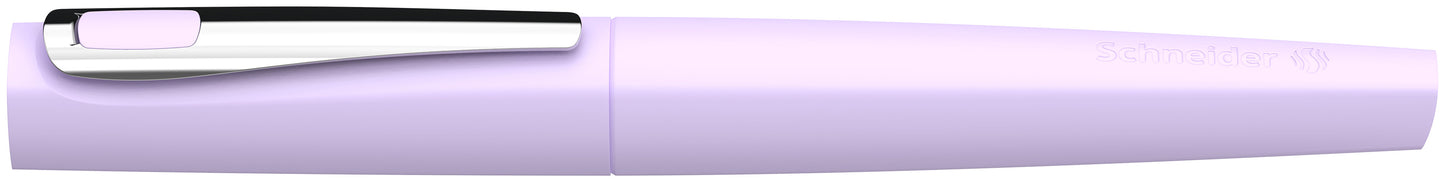 Plunksnakotis SCHNEIDER Tomo M, plastikinis, matinis violetinės spalvos korpusas, tinka dešiniarankiams ir kairiarankiams
