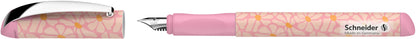 Plunksnakotis SCHNEIDER Glam, plastikinis rožinis korpusas, mėlynas rašalas, tinka dešiniarankiams ir kairiarankiams