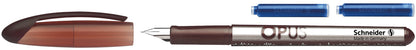 Plunksnakotis SCHNEIDER Opus, dešiniarankiams ir kairiarankiams, plastikinis korpusas, įvairių spalvų, blisteryje