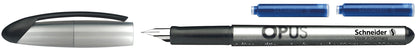 Plunksnakotis SCHNEIDER Opus, dešiniarankiams ir kairiarankiams, plastikinis korpusas, įvairių spalvų, blisteryje