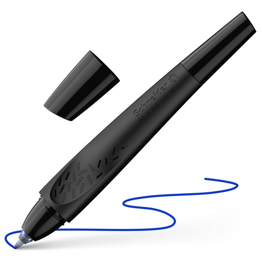 Kapsulinis rašiklis SCHNEIDER Breeze, M, juodos sp. korpusas, dešiniarankiams ir kairiarankiams