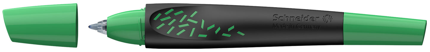 Kapsulinis rašiklis SCHNEIDER Breeze, M, žalios-juodos sp. korpusas, dešiniarankiams ir kairiarankiams