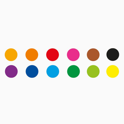 Akvareliniai dažai CARIOCA, 12 spalvų rinkinys