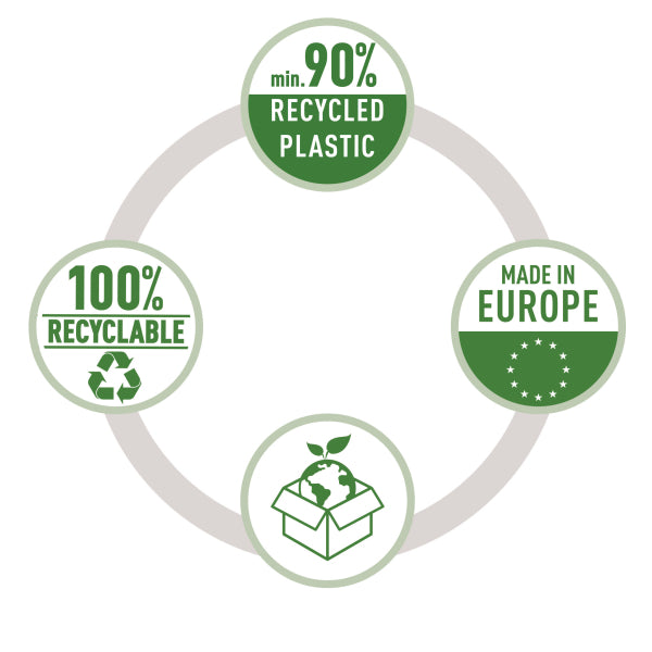 Stovas dokumentams Leitz Recycle, A4, žalias