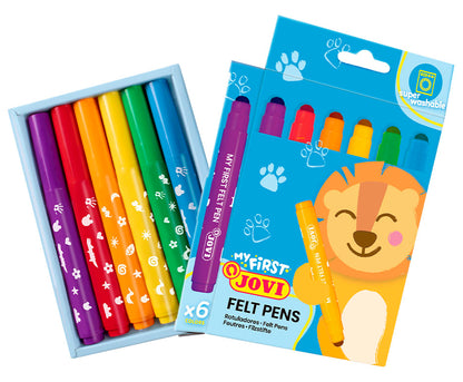 Flomasteriai MY FIRST 6 spalvų rinkinys