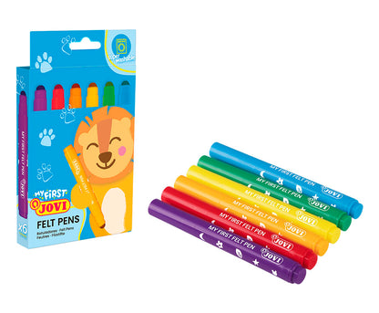 Flomasteriai MY FIRST 6 spalvų rinkinys