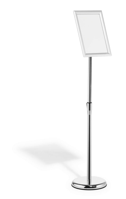 Informacinis stovas DURABLE, A4, su aliuminio rėmeliu atlenkiamais kraštais