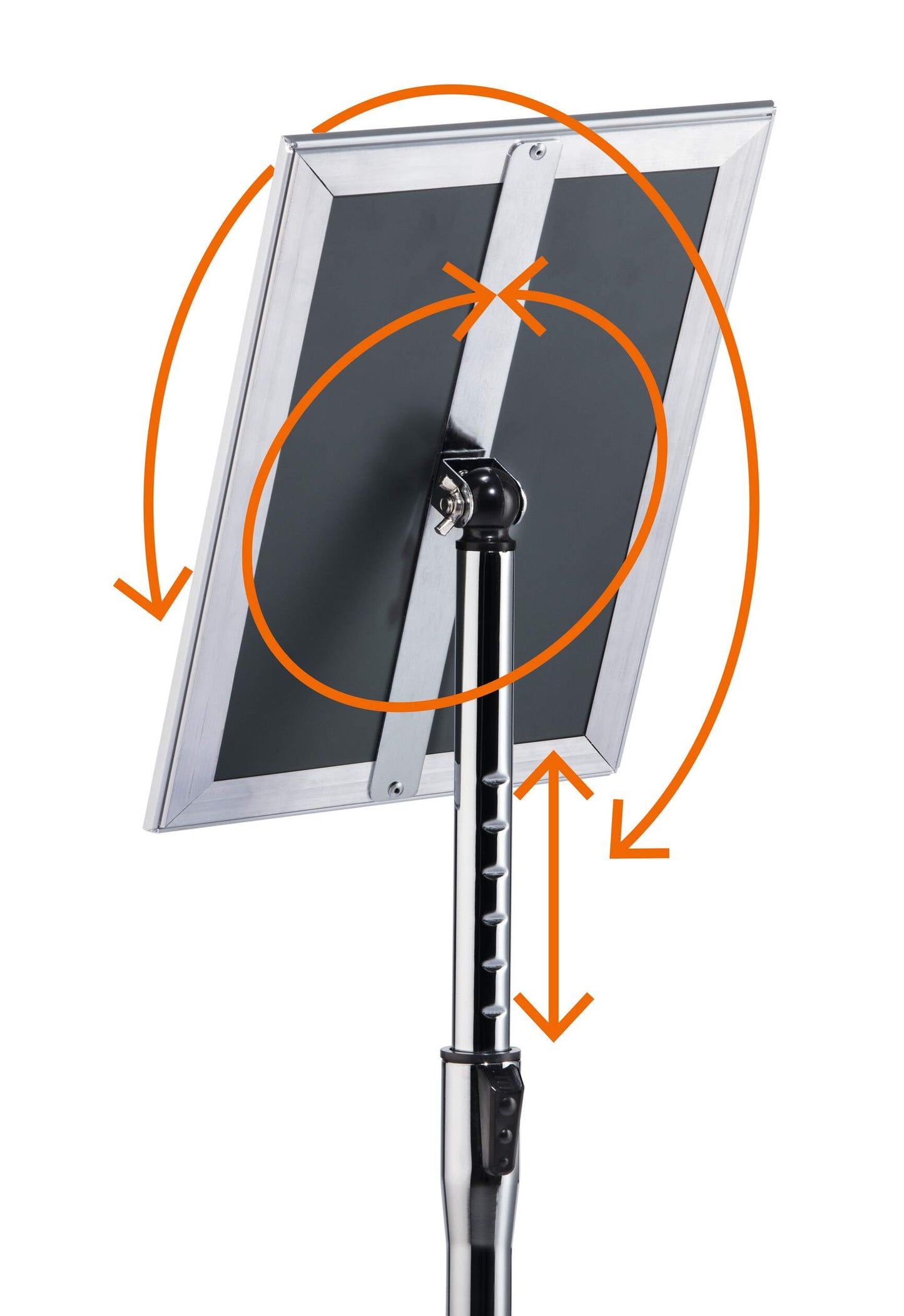 Informacinis stovas DURABLE, A3, su aliuminio rėmeliu atlenkiamais kraštais