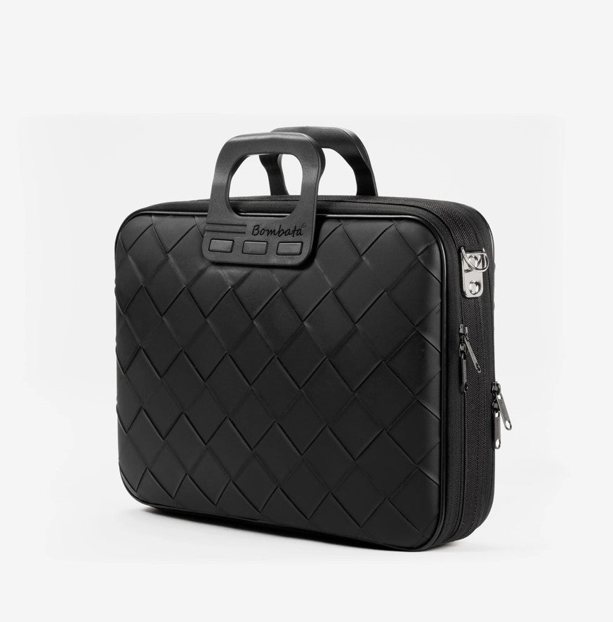 Kompiuterio krepšys BOMBATA Business Intrecciato 15,6” - 16”, juoda sp.