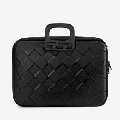 Kompiuterio krepšys BOMBATA Business Intrecciato 15,6” - 16”, juoda sp.