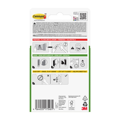 Kabliukas paveikslui 3M Command, 1 kabliukas, 2 juostelės