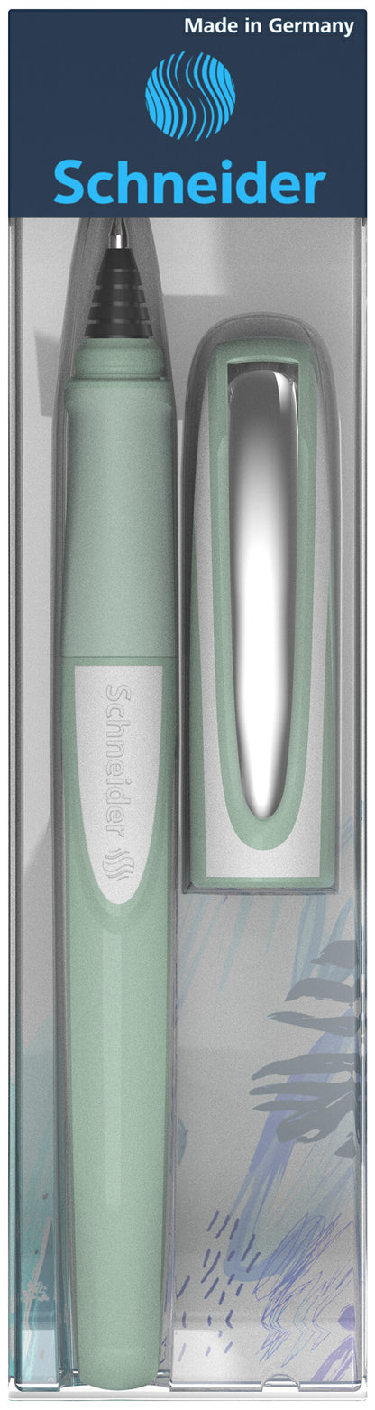 Kapsulinis rašiklis SCHNEIDER RAY, žalios spal. korpusas (pistacchio), dešiniarankiams ir kairiarankiams
