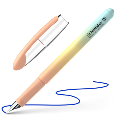 Fountain pen SCHNEIDER Voyage, summer breeze, suitable for right-handed and left-handed people