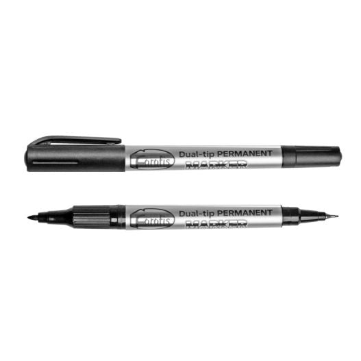 Permanentinis žymeklis FOROFIS CD/DVD, dvigubas 0.5mm/2.0mm, juodas