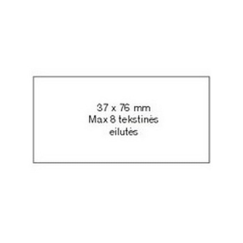 Stamp 37x76 mm with polymer