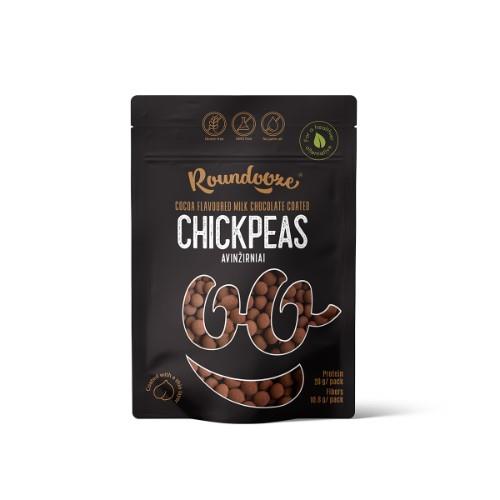 Chickpeas ROUNDOOZE, in milk chocolate with cocoa powder, 150 g