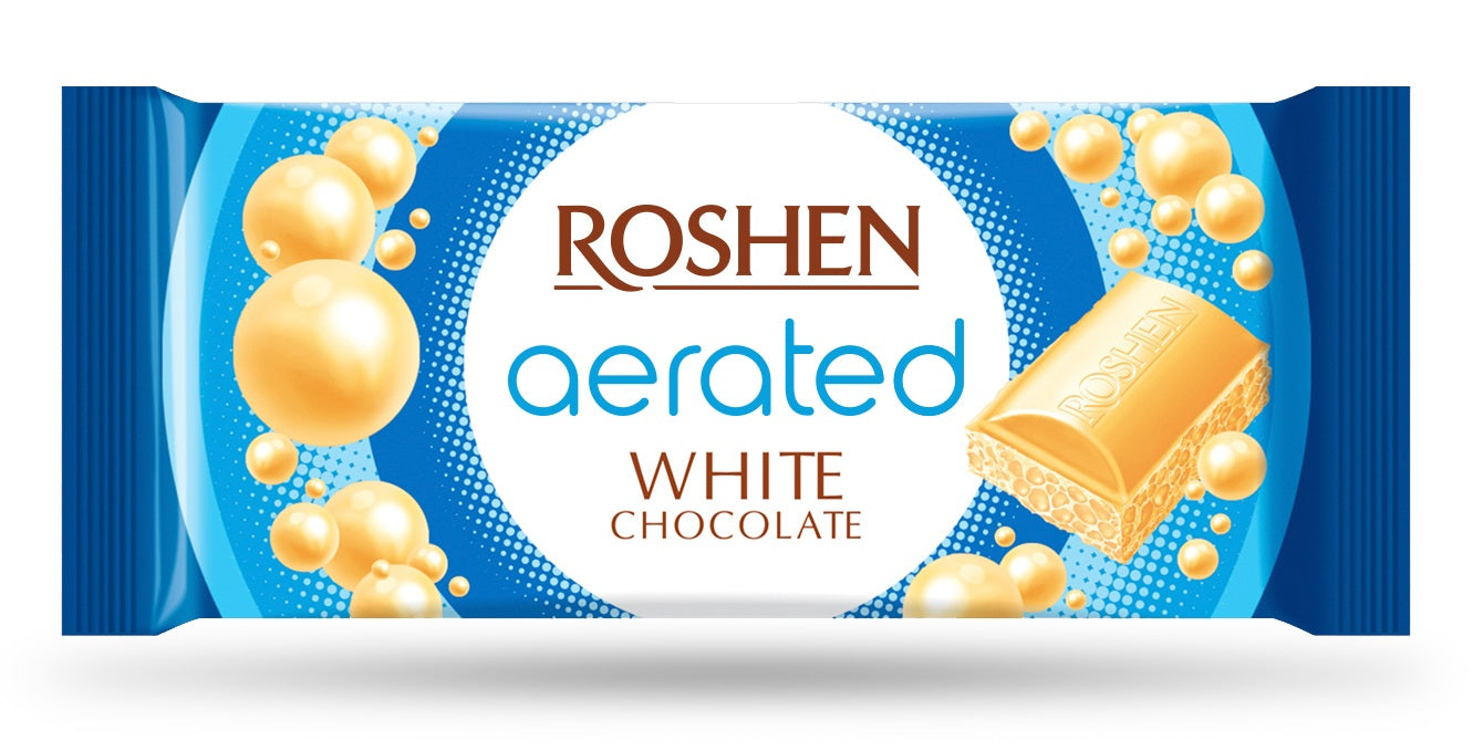 White chocolate ROSHEN, honeycomb, 80 g