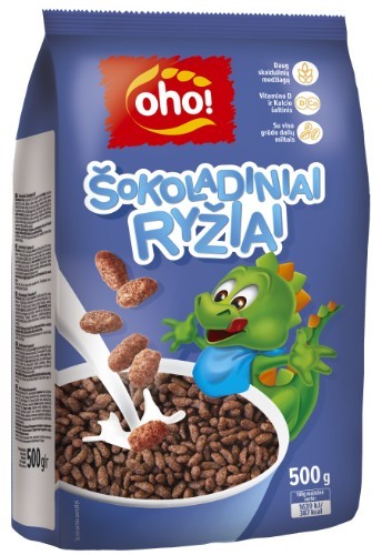 Breakfast cereal "OHO!" Chocolate rice, 500g