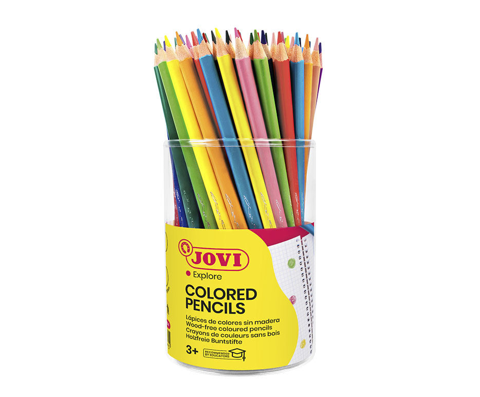 JOVI Tube pencils, 84 pcs., trihedral