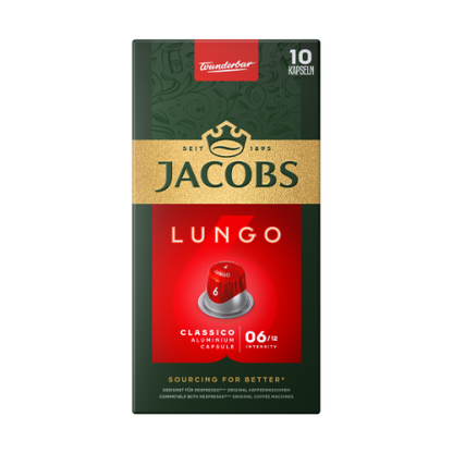 Kavos kapsulės JACOBS Lungo 6 Classico, 52g