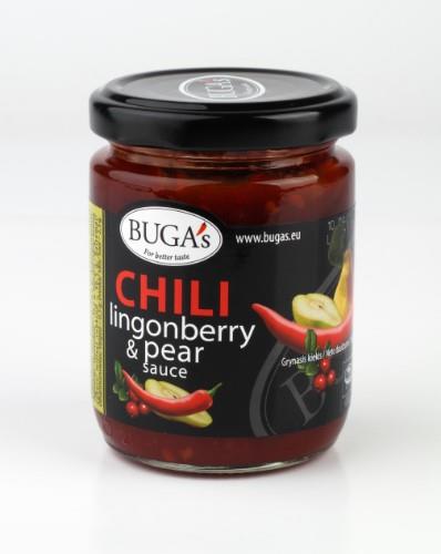 Hot pepper - lingonberry, pear sauce BUGA's, 170 g