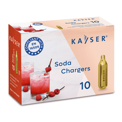 KAYSER canisters, for soda siphon, with carbon dioxide (CO2), 10 pcs.