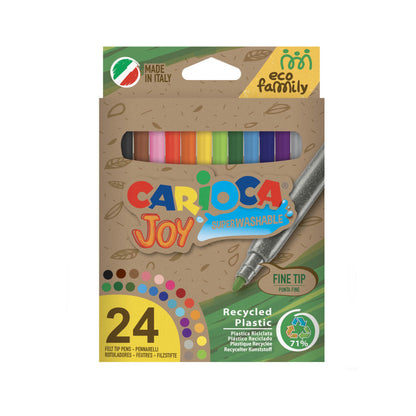 Felt-tip pens CARIOCA JOY ECOFAMILY, 24 pcs.