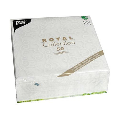 Napkins CASALLI, 40 x 40 cm, white, 50 pcs.