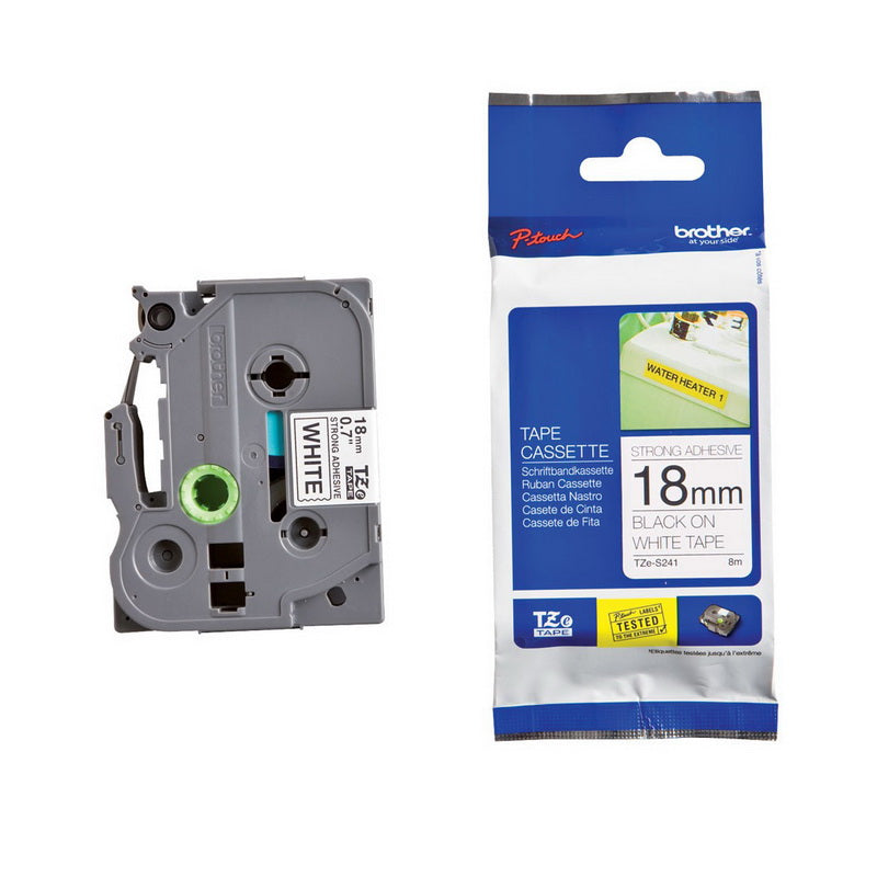 Juostelė BROTHER TZE-S641 (18mm x 8m) juodos raidės, geltonas fonas