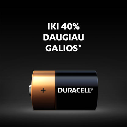 Batteries DURACELL D, LR20, 2pcs