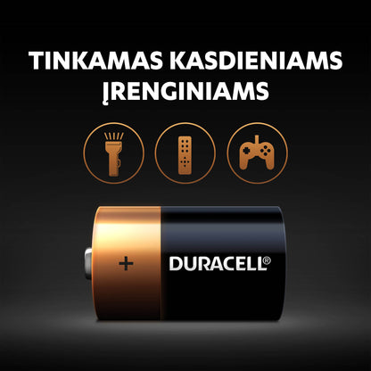 Batteries DURACELL D, LR20, 2pcs