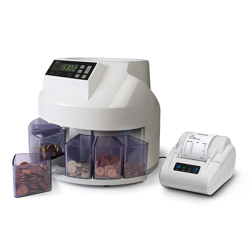 Automatinis Euro monetų skaičiavimo ir rūšiavimo aparatas SAFESCAN 1250