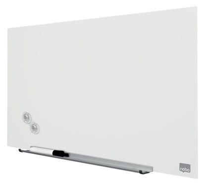 Stiklinė baltoji magnetinė lenta Nobo Impression Pro, plačiaekranė 31, 68x38 cm