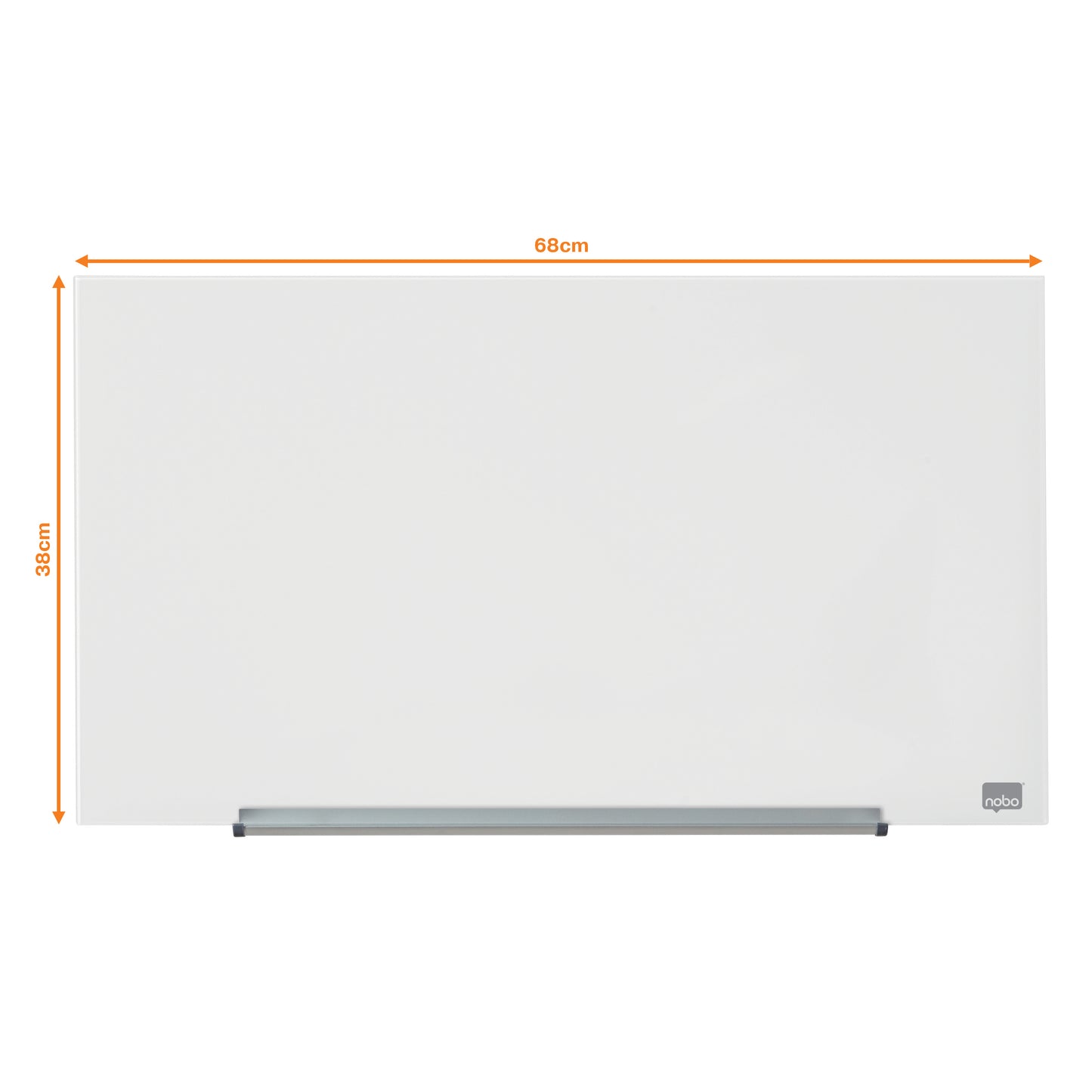 Stiklinė baltoji magnetinė lenta Nobo Impression Pro, plačiaekranė 31, 68x38 cm