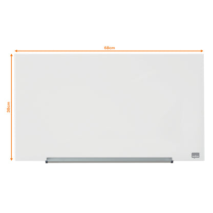 Stiklinė baltoji magnetinė lenta Nobo Impression Pro, plačiaekranė 31, 68x38 cm