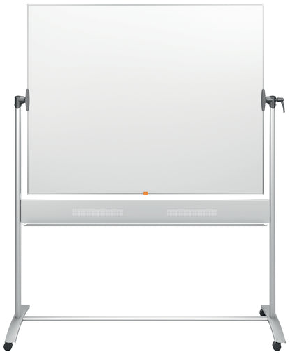 Double-sided flip-up magnetic board NOBO CLASSIC 150x120 cm, mobile stand, white