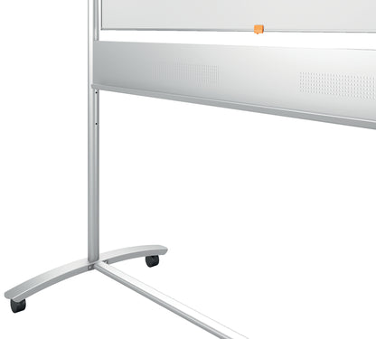 Double-sided flip-up magnetic board NOBO CLASSIC 150x120 cm, mobile stand, white