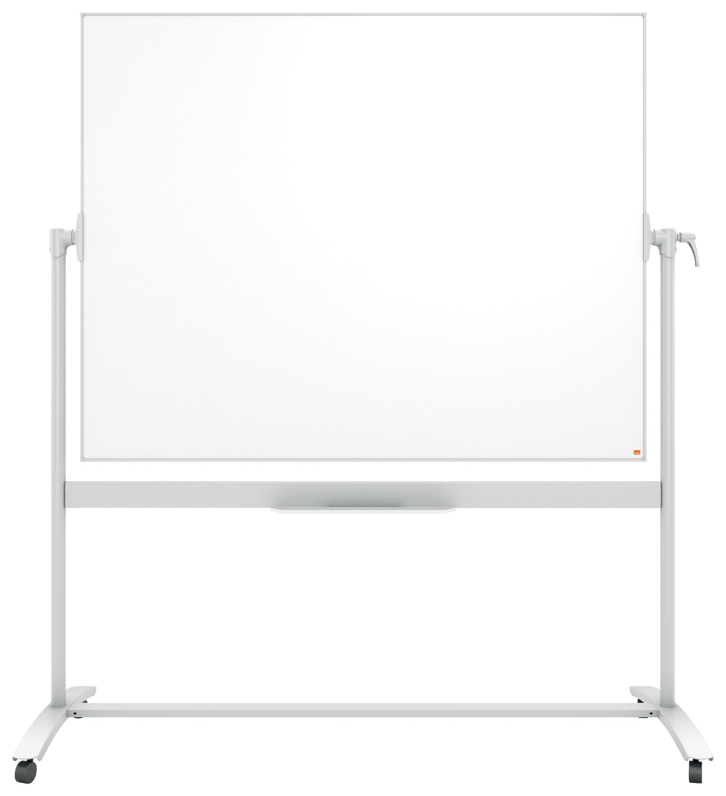 Double-sided reversible enamel magnetic board NOBO 120x150 cm, mobile stand, white