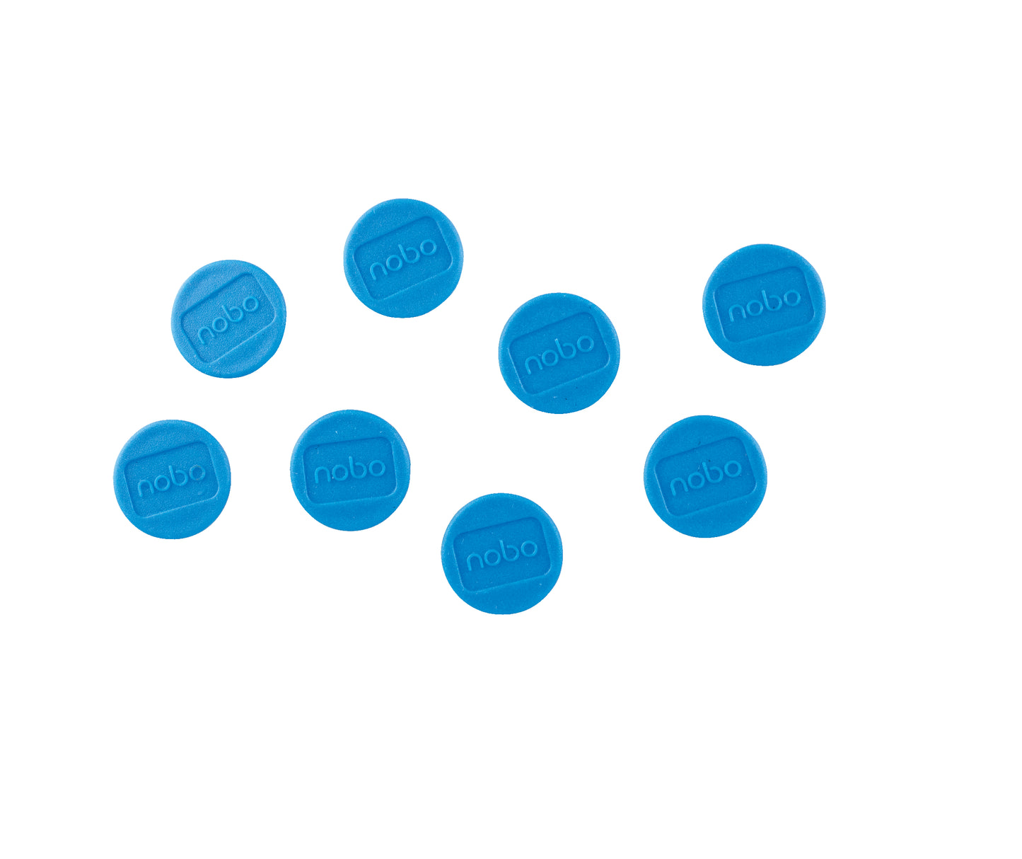 Magnets NOBO, 20 mm, 8 pcs., blue